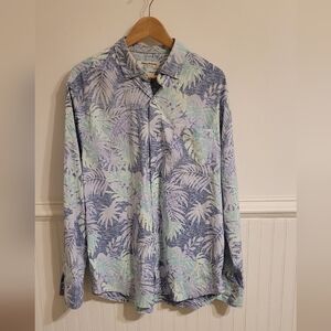 Tommy Bahama Mens Size Large Sieta Key Palmetto Blues Shirt